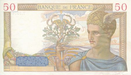 France 50 Francs Cérès - 10/8/1939 - Série T. 10764
