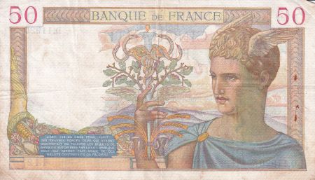 France 50 Francs Cérès - 11-01-1940 - Série D.11920