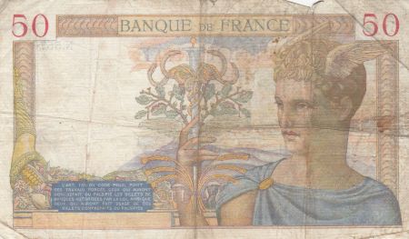 France 50 Francs Cérès - 11-02-1937- Série N.5576
