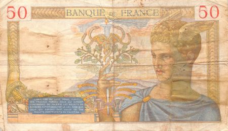 France 50 Francs Cérès - 12-09-1935 Série P.2869 - TB+