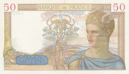 France 50 Francs Cérès - 13-05-1937 - Série Y.6137 - SUP