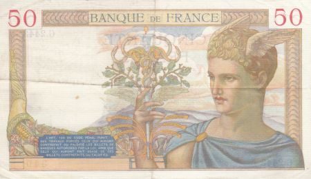 France 50 Francs Cérès - 14-08-1935 - Série G.2443 - TTB+
