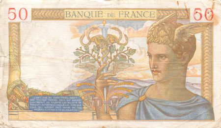 France 50 Francs Cérès - 15-06-1939 Série Y.10275 - TB