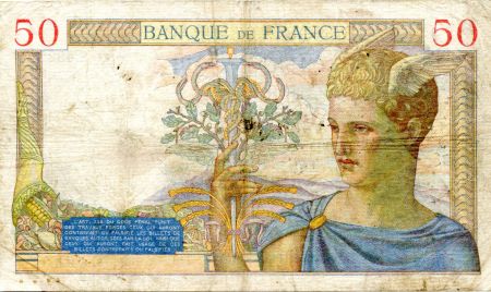 France 50 Francs Cérès - 16-07-1936 Série S.4822-943 - TB