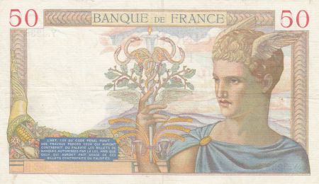 France 50 Francs Cérès - 17-10-1935 - Série Y.3238 - TTB