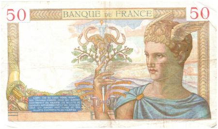 France 50 Francs Cérès - 1935