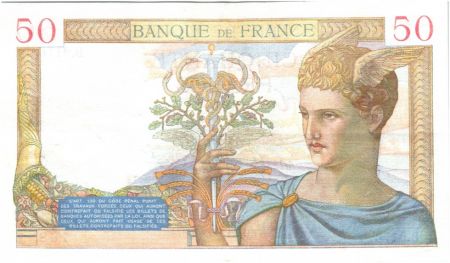 France 50 Francs Cérès - 1938