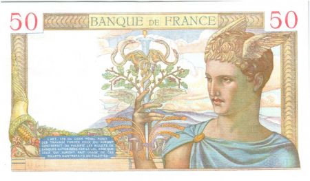 France 50 Francs Cérès - 20-10-1938 Série D.8682-130
