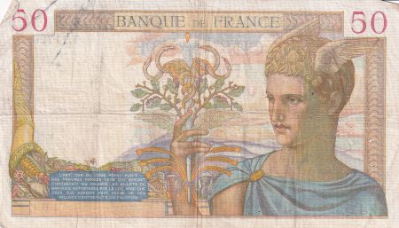 France 50 Francs Cérès - 21-12-1939 - Série T.11726
