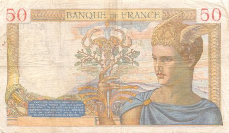 France 50 Francs Cérès - 22-02-1940 - Série H.12719 - TB