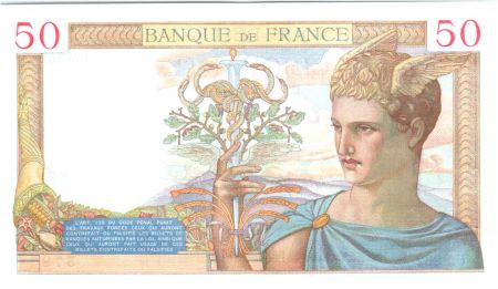 France 50 Francs Cérès - 27-05-1938 Série U.8262