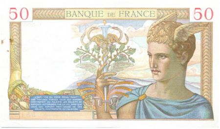 France 50 Francs Cérès - 27-10-1938 Série U.8836