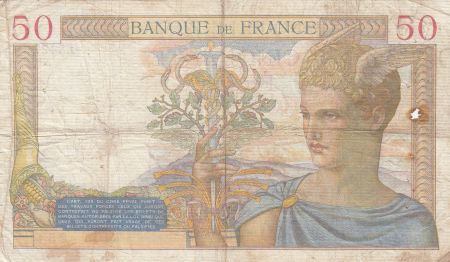 France 50 Francs Cérès - 28-01-1937- Série Q.5427