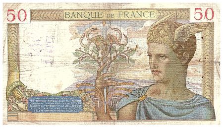 France 50 Francs Cérès - 28.04.1938 - Série D.8121 - Fay.18.12
