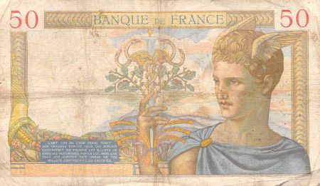 France 50 Francs Cérès - 29-08-1935 - Série R.2709 - TB