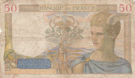 France 50 Francs Cérès - 29-08-1935 - Série U.2742