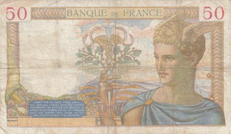 France 50 Francs Cérès - 31-10-1935 - Série B.3249
