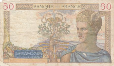 France 50 Francs Cérès -07-12-1939- Série X.11607