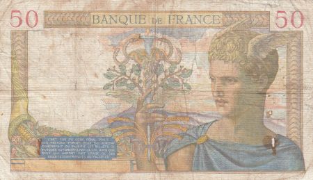 France 50 Francs Cérès -14-03-1940- Série M.13014