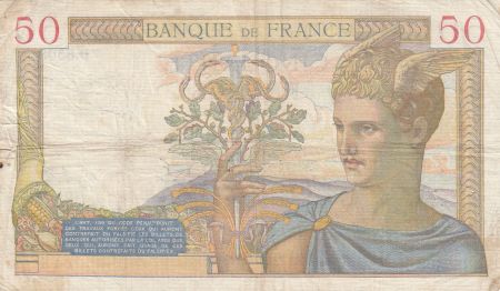 France 50 Francs Cérès -15-09-1938- Série D.8508