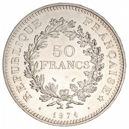 France 50 Francs Hercule - 1974 Argent