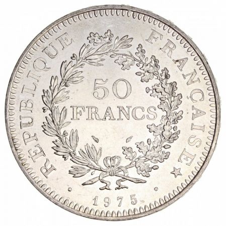 France 50 Francs Hercule - 1975 Argent
