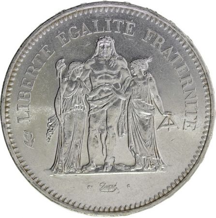 France 50 Francs Hercule - 1978 Argent