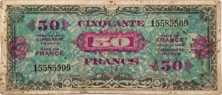 France 50 Francs Impr. américaine (drapeau) - 1944 - TB