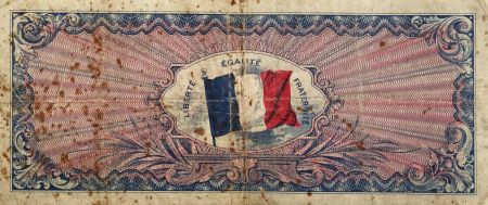 France 50 Francs Impr. américaine (drapeau) - 1944 - TB
