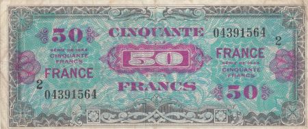 France 50 Francs Impr. américaine (France) - 1945 Série 2 - TTB