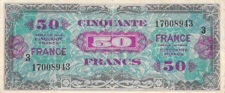 France 50 Francs Impr. américaine (France) - 1945 Série 3 - TTB