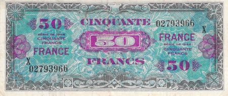 France 50 Francs Impr. américaine (France) - 1945 Série X - TB