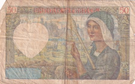 France 50 Francs Jacques Coeur - 11.09.1941 -  Série V.117