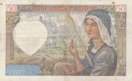 France 50 Francs Jacques Coeur - 26-09-1940 Série E.19