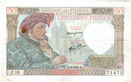 France 50 Francs Jacques Coeur