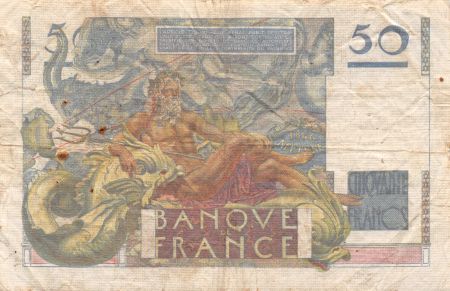France 50 Francs Le Verrier - 03-11-1949 Série D.142 - TB