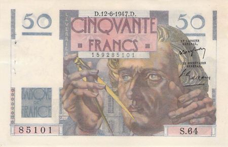 France 50 Francs Le Verrier - 12-06-1947 - Série S.64 - SUP+