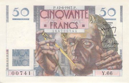 France 50 Francs Le Verrier - 12-06-1947 - Série Y.66 - PSUP