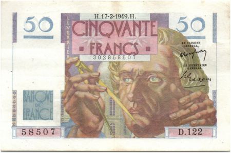 France 50 Francs Le Verrier - 17-02-1949 Série D.122