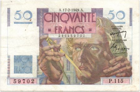 France 50 Francs Le Verrier - 17-02-1949 Série P.115
