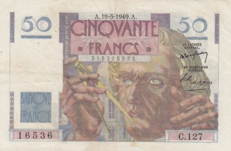France 50 Francs Le Verrier - 19-05-1949 - Série C.127 - TTB
