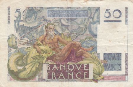 France 50 Francs Le Verrier - 19-05-1949 - Série F.131 - TTB