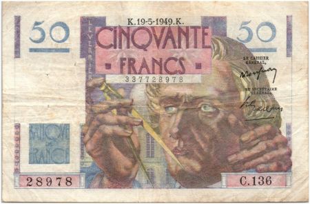 France 50 Francs Le Verrier - 19-05-1949 Série C.136