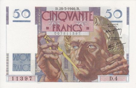 France 50 Francs Le Verrier - 28-03-1946 Série D.4