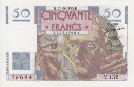France 50 Francs Le Verrier - 29-06-1950 Série V.152