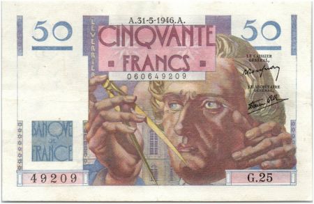 France 50 Francs Le Verrier - 31-05-1946 Série G.25