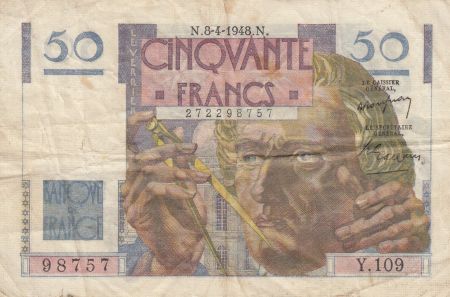 France 50 Francs Leverrier - 08-04-1948 - Série Y.109