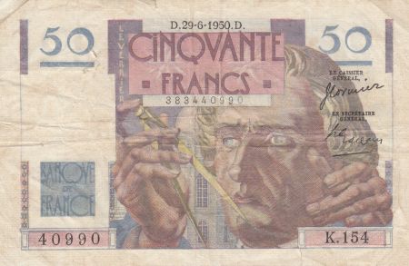 France 50 Francs Leverrier - 29-06-1950 - Série K.154
