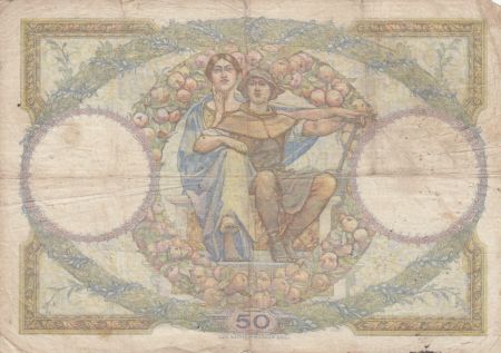 France 50 Francs LO Merson - 07-07-1928 Série L.2553 - avec LOM - B+