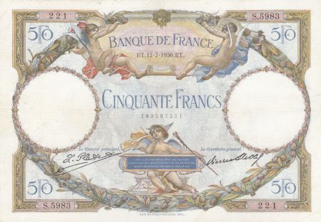 France 50 Francs LO Merson - 17-07-1930 Série S.5983 - avec LOM - TTB